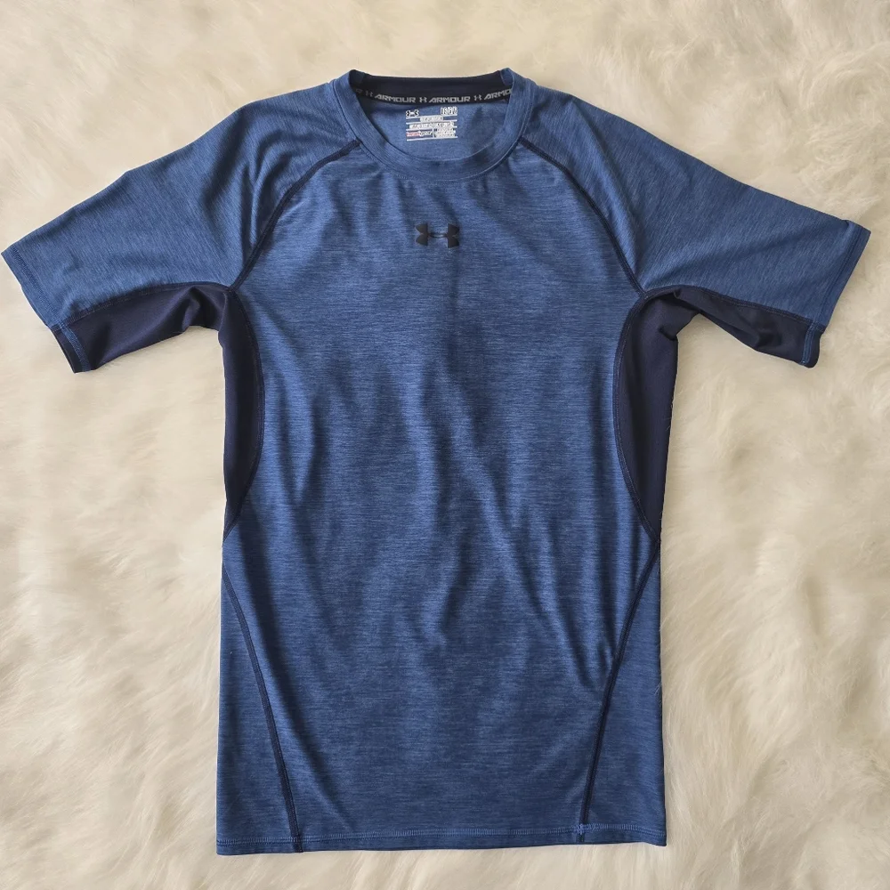 Under Armour Compression Shirt Men's Large Blue
